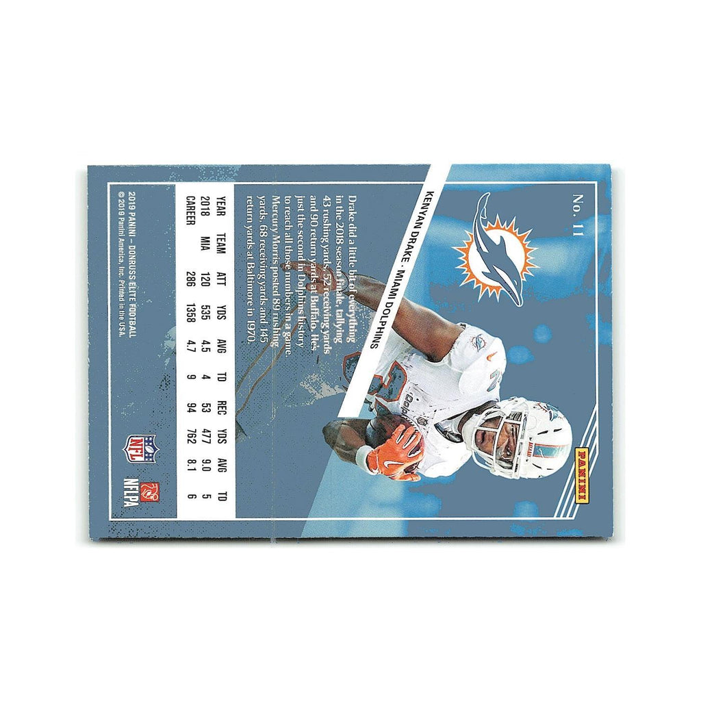 Kenyan Drake 2019 Donruss Elite #11 Miami Dolphins Football Card NM