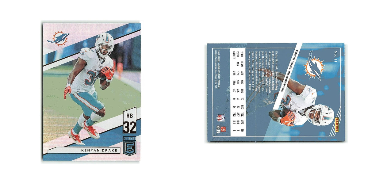 Kenyan Drake 2019 Donruss Elite #11 Miami Dolphins Football Card NM