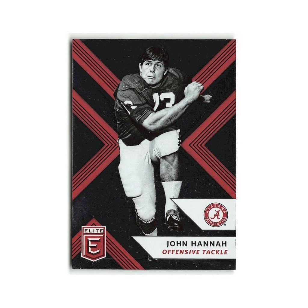 John Hannah 2018 Panini Elite Draft Picks #54 Alabama Crimson Tide NM