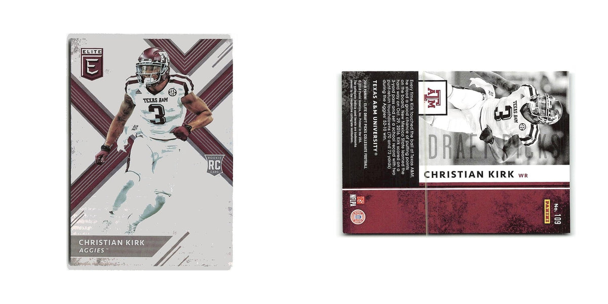 Christian Kirk Rookie 2018 Panini Elite Draft Picks #109 Texas A&M Aggies NM