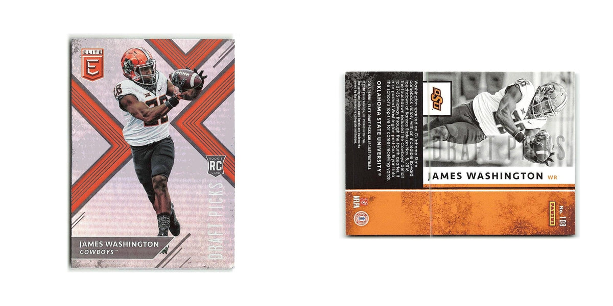 James Washington Rookie 2018 Panini Elite Draft Picks #108 NM