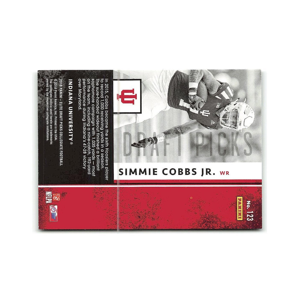 Simmie Cobbs Jr. Rookie 2018 Panini Elite Draft Picks #123 Indiana Hoosiers NM