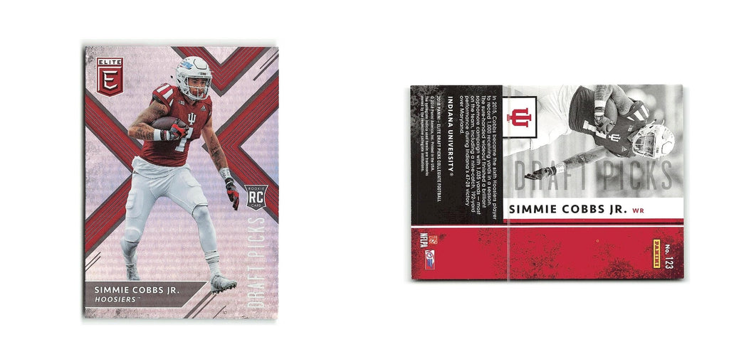 Simmie Cobbs Jr. Rookie 2018 Panini Elite Draft Picks #123 Indiana Hoosiers NM