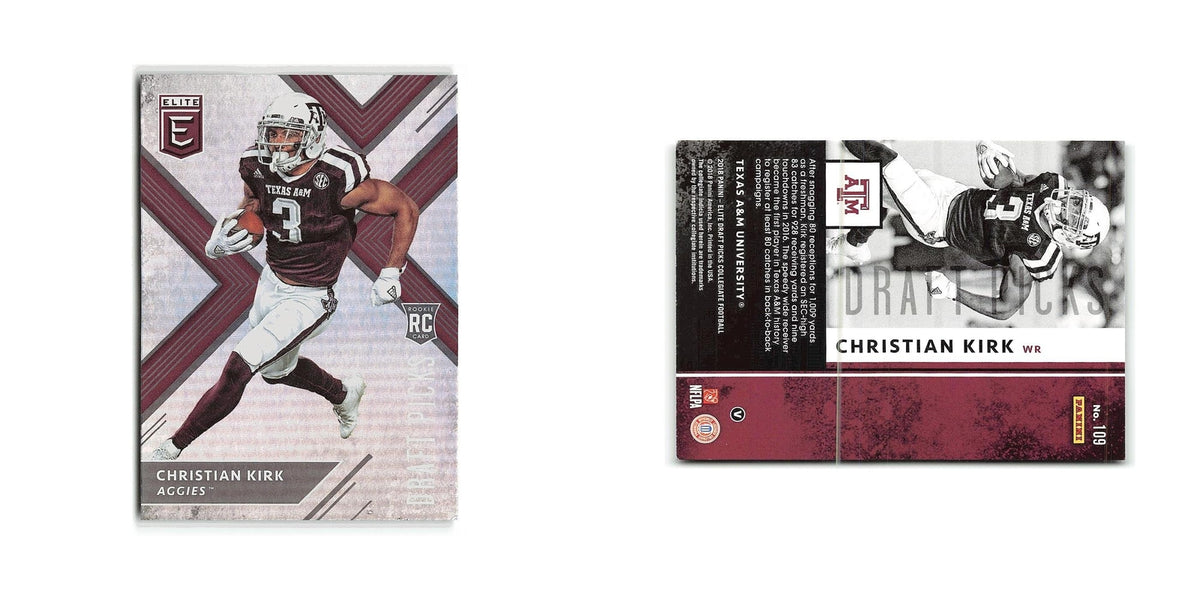 Christian Kirk Rookie 2018 Panini Elite Draft Picks #109 Texas A&M Aggies NM