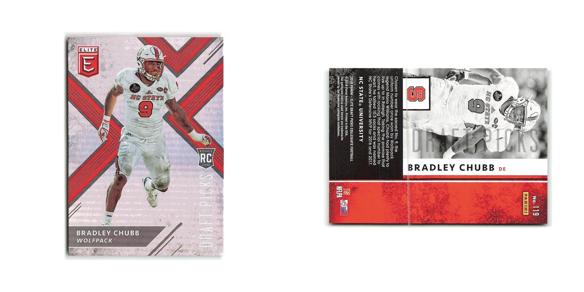 Bradley Chubb Rookie 2018 Panini Elite Draft Picks #119 NC State Wolfpack NM