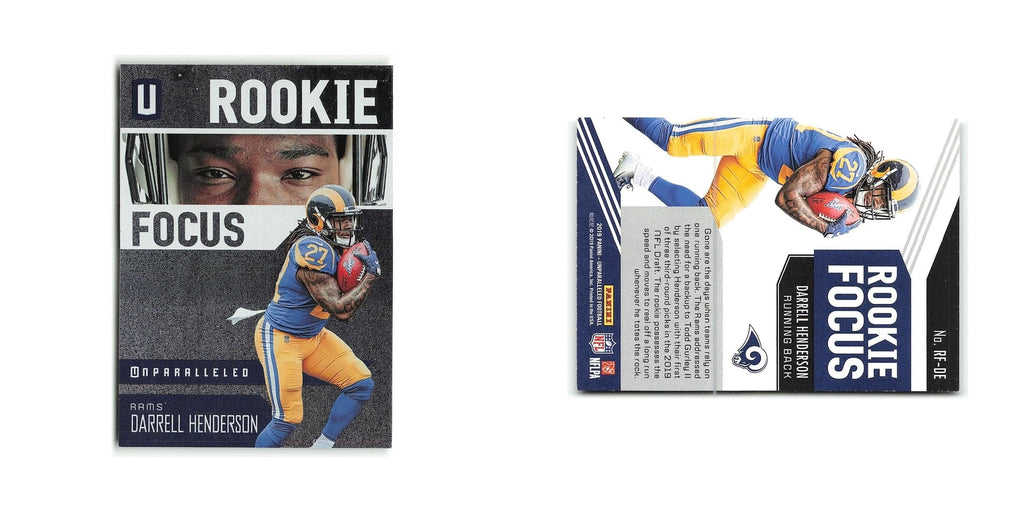 Darrell Henderson Rookie 2019 Panini Absolute Rookie #RM-9 Los Angeles Rams NM