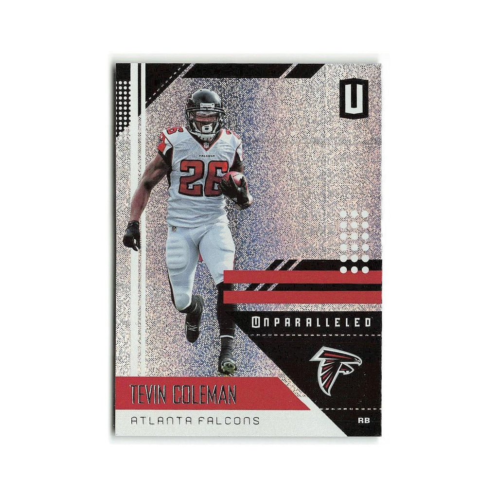 Tevin Coleman 2018 Panini Unparalleled #10 Atlanta Falcons Football Card NM