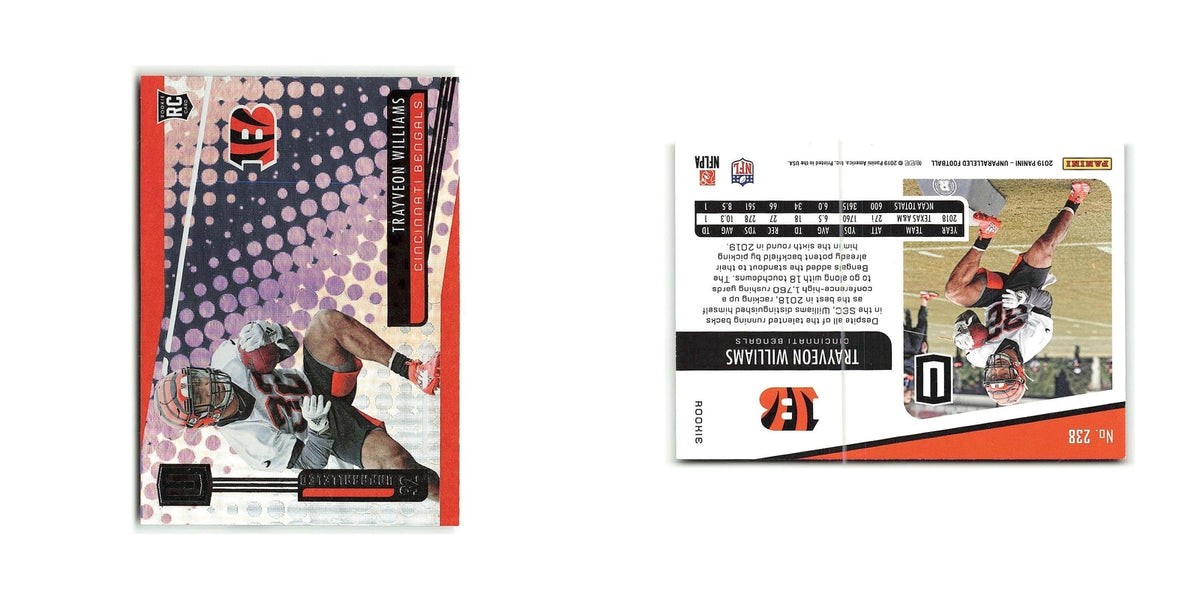 Trayveon Williams Rookie 2019 Panini Unparalleled #238 Cincinnati Bengals NM