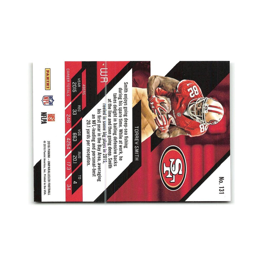 Torrey Smith 2016 Panini Unparalleled #131 San Francisco 49ers Football Card NM