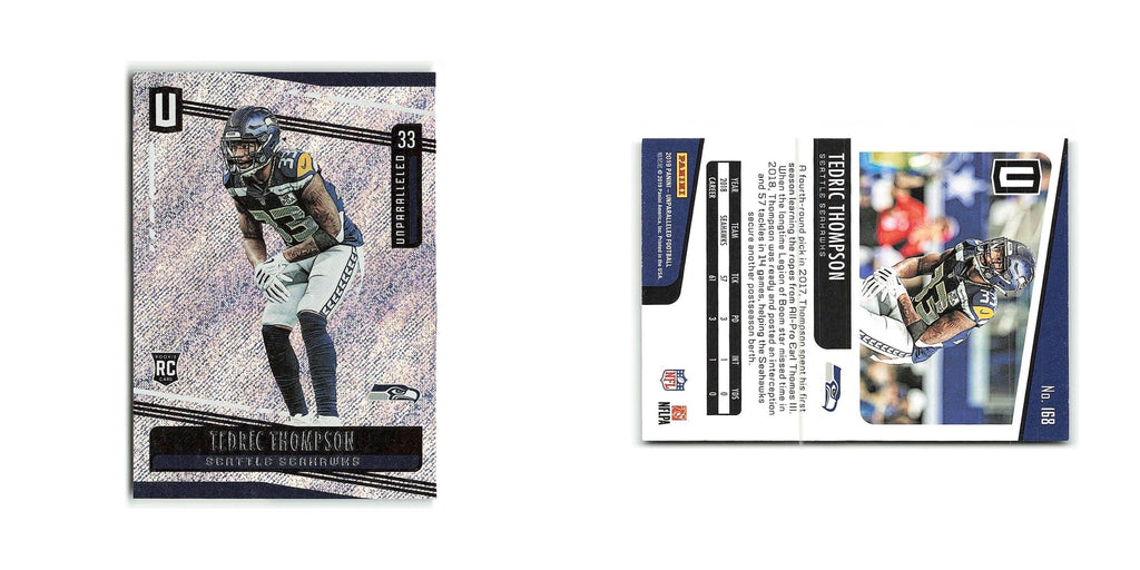 Tedric Thompson Rookie 2019 Panini Unparalleled #168 Seattle Seahawks NM