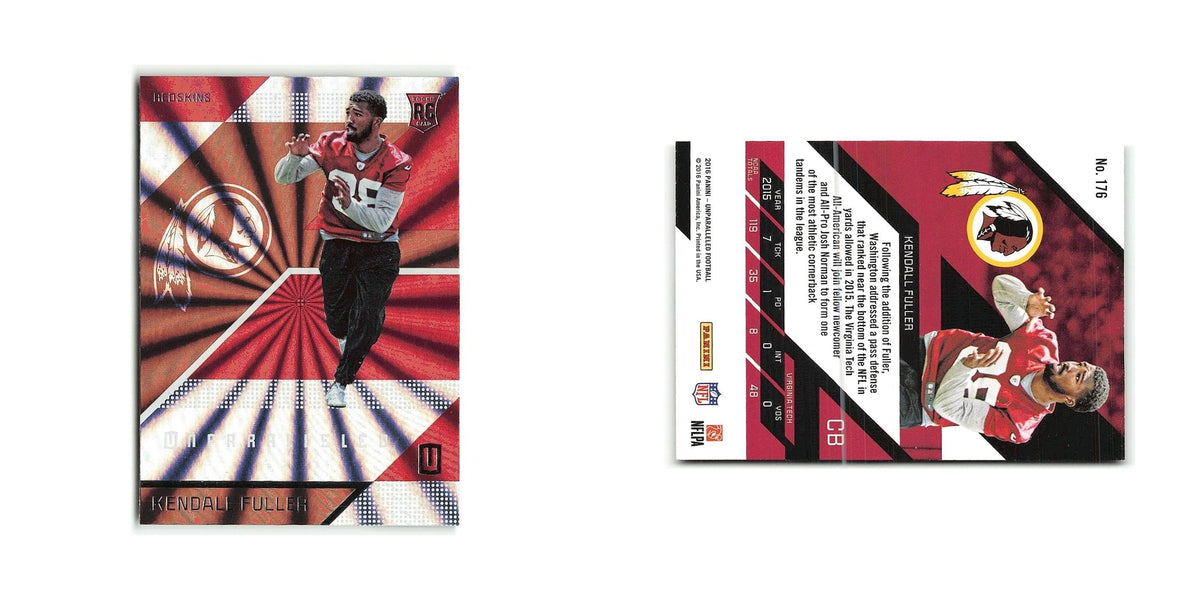 Kendall Fuller Rookie 2016 Panini Unparalleled #176 Washington Redskins NM