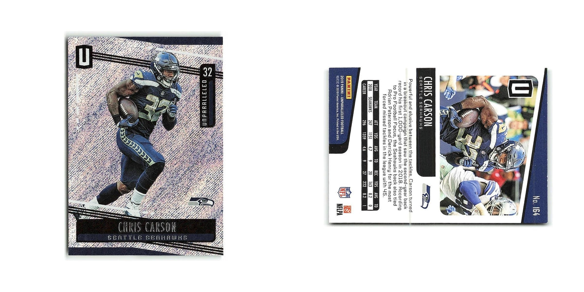 Chris Carson 2019 Panini Unparalleled #164 Seattle Seahawks Football Card NM