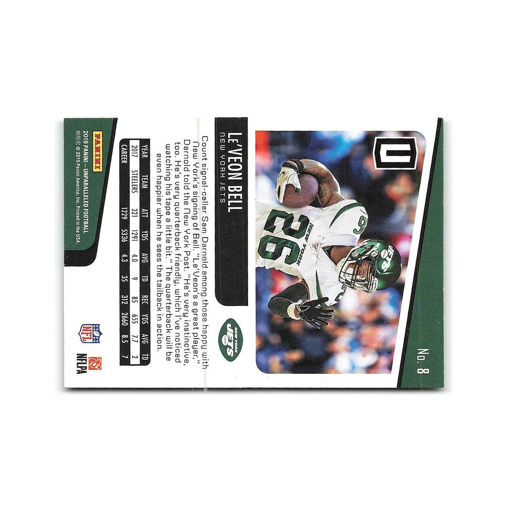 Le'Veon Bell 2019 Panini Unparalleled #8 New York Jets Football Card NM