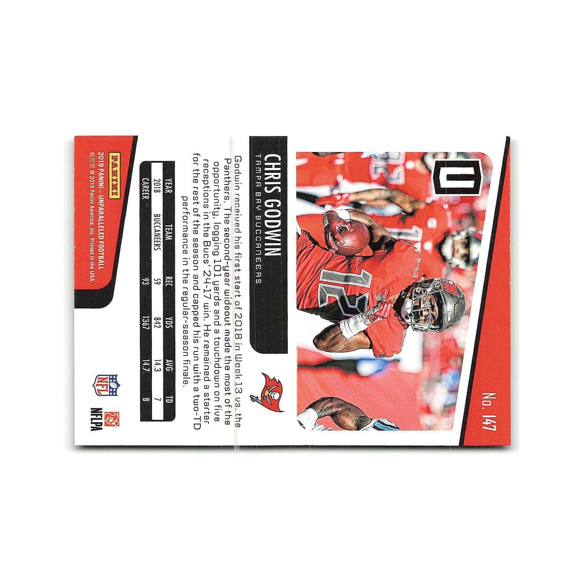 Chris Godwin 2019 Panini Unparalleled #147 Tampa Bay Buccaneers Football Card NM