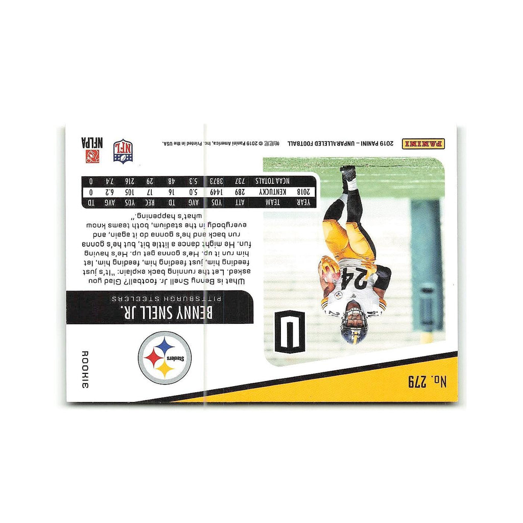 Benny Snell Jr. Rookie 2019 Panini Unparalleled #279 Pittsburgh Steelers NM