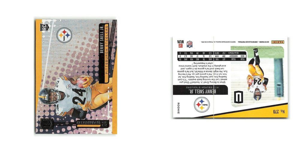 Benny Snell Jr. Rookie 2019 Panini Unparalleled #279 Pittsburgh Steelers NM