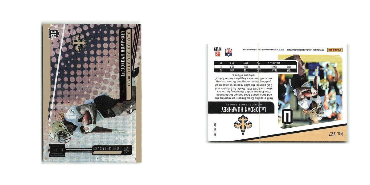Lil'Jordan Humphrey Rookie 2019 Panini Unparalleled #227 New Orleans Saints NM