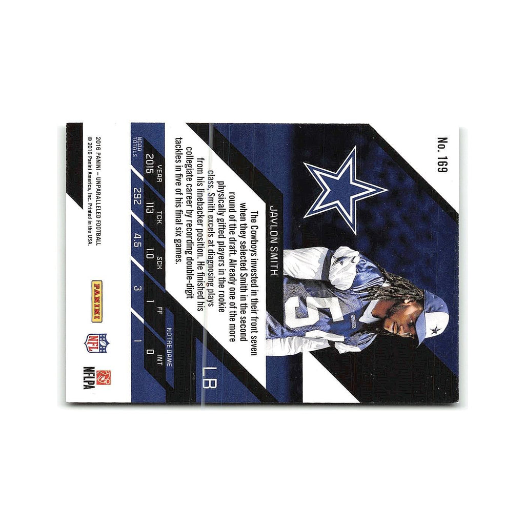 Jaylon Smith Rookie 2016 Panini Unparalleled #169 Dallas Cowboys NM