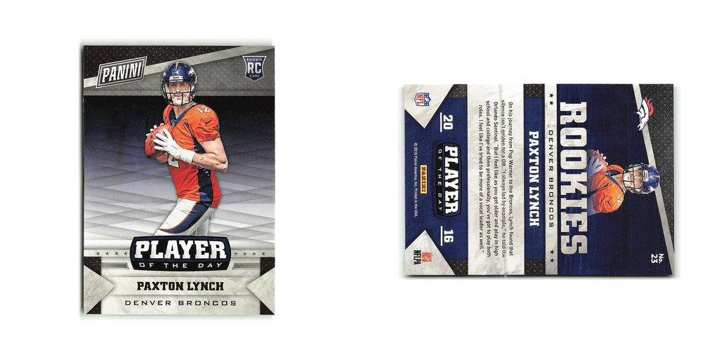 Paxton Lynch Rookie 2016 Panini Player of the Day #32 Denver Broncos NM