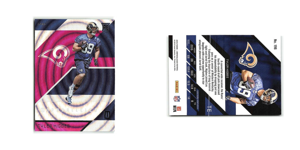 Tyler Higbee Rookie 2016 Panini Unparalleled #196 Los Angeles Rams NM