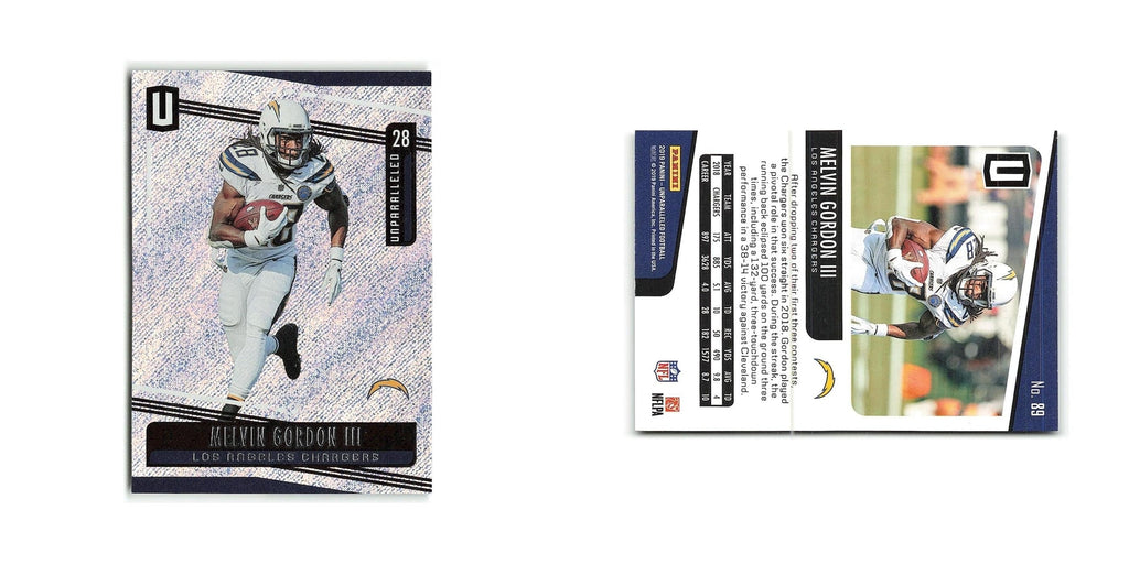 Melvin Gordon III 2019 Panini Unparalleled #89 Los Angeles Chargers NM