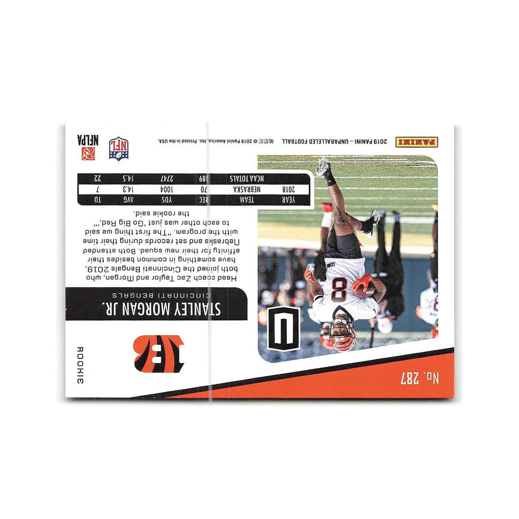 Stanley Morgan Jr. Rookie 2019 Panini Unparalleled #287 Cincinnati Bengals NM