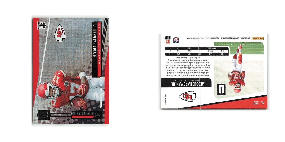 Nicole Hardman Jr Rookie 2019 Panini Unparalleled #293 Kansas City Chiefs NM