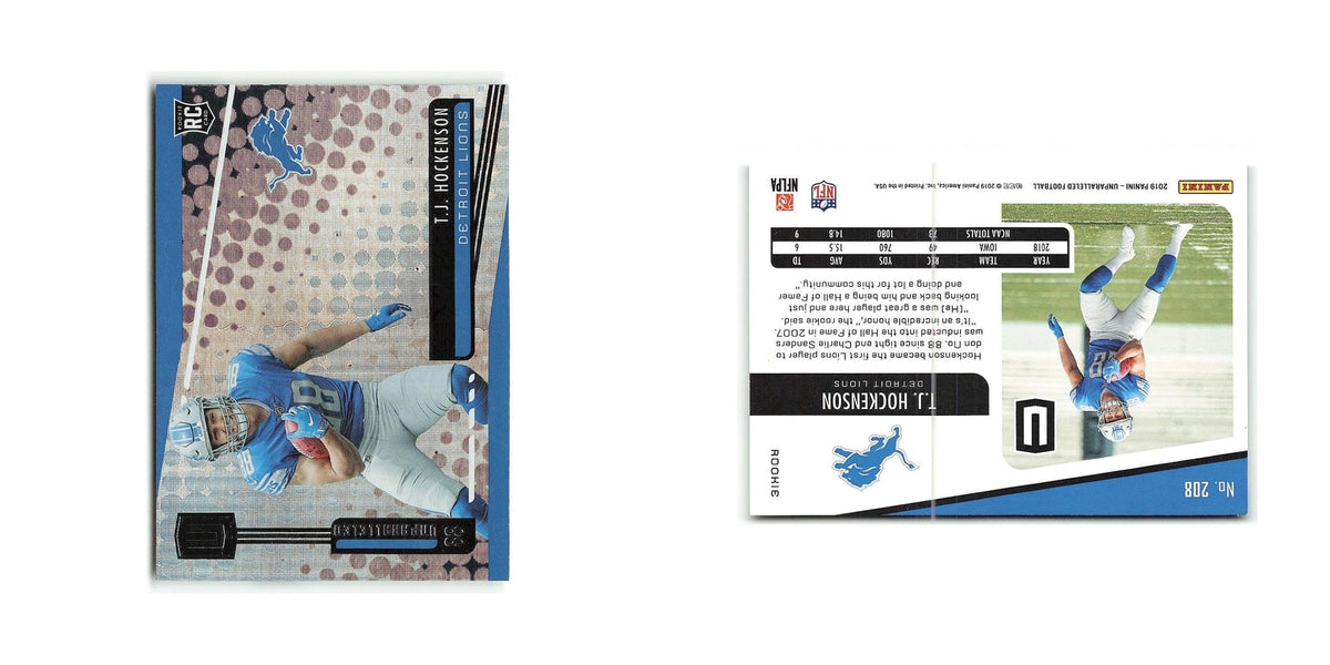 T.J. Hockenson Rookie 2019 Panini Unparalleled #208 Detroit Lions NM