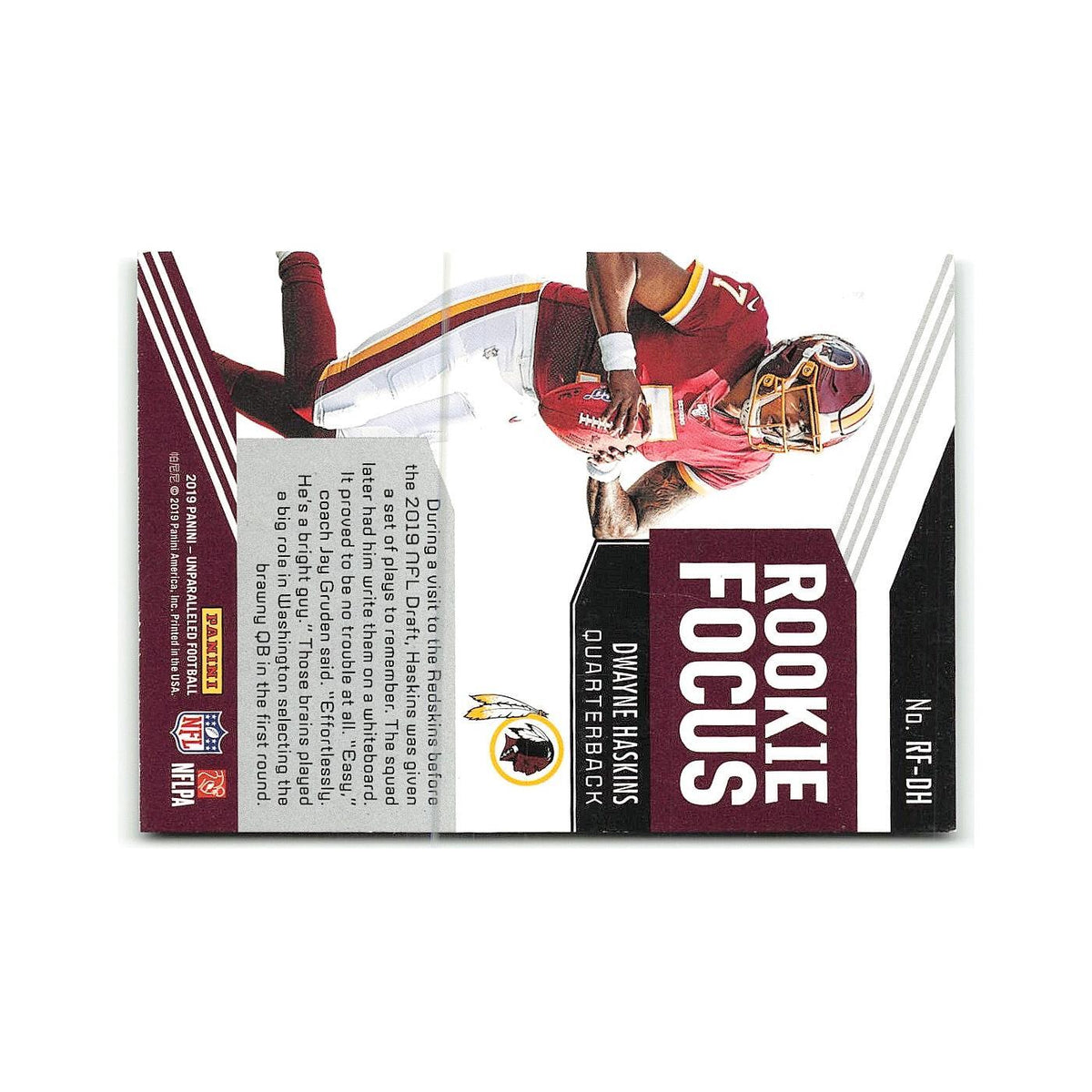 Dwayne Haskins Rookie 2019 Panini Absolute Rookie #RM-16 Washington Redskins NM