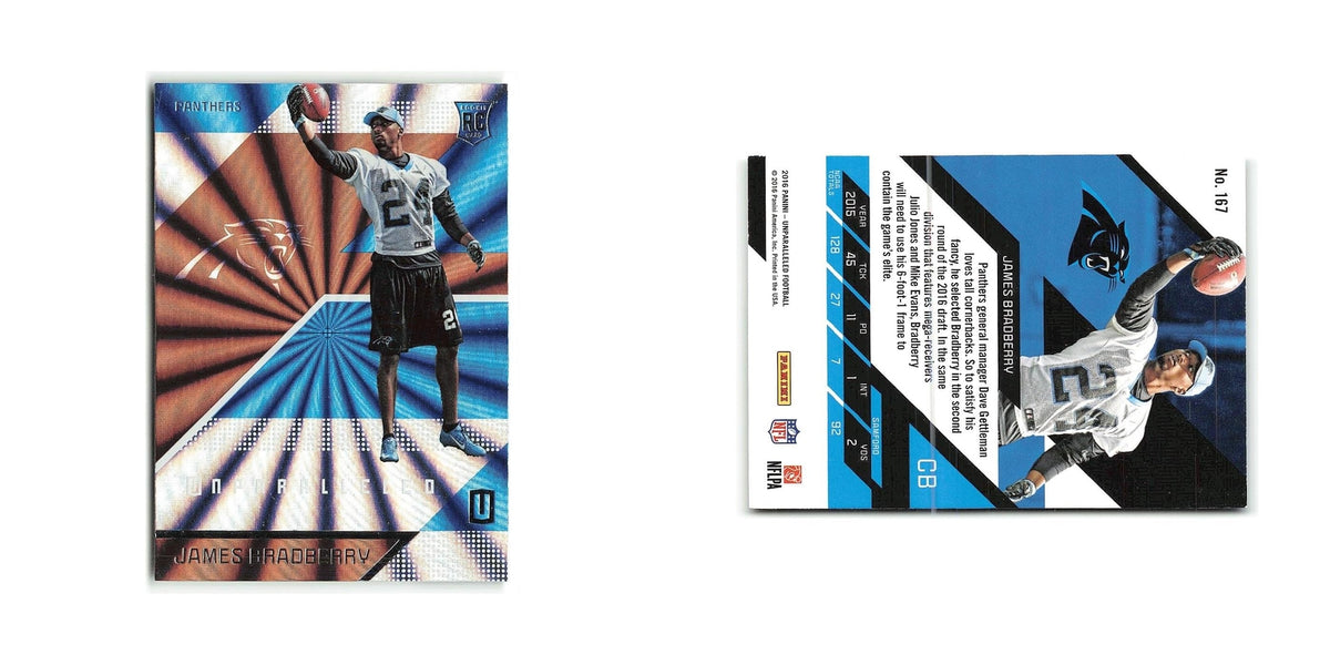 James Bradberry Rookie 2016 Panini Unparalleled #167 Carolina Panthers NM