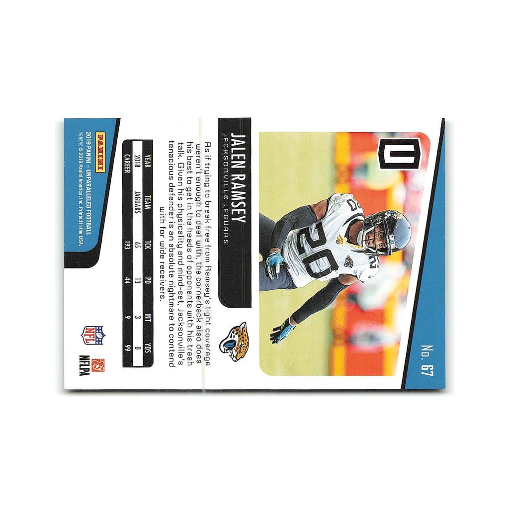 Jalen Ramsey 2019 Panini Unparalleled #67 Jacksonville Jaguars Football Card NM
