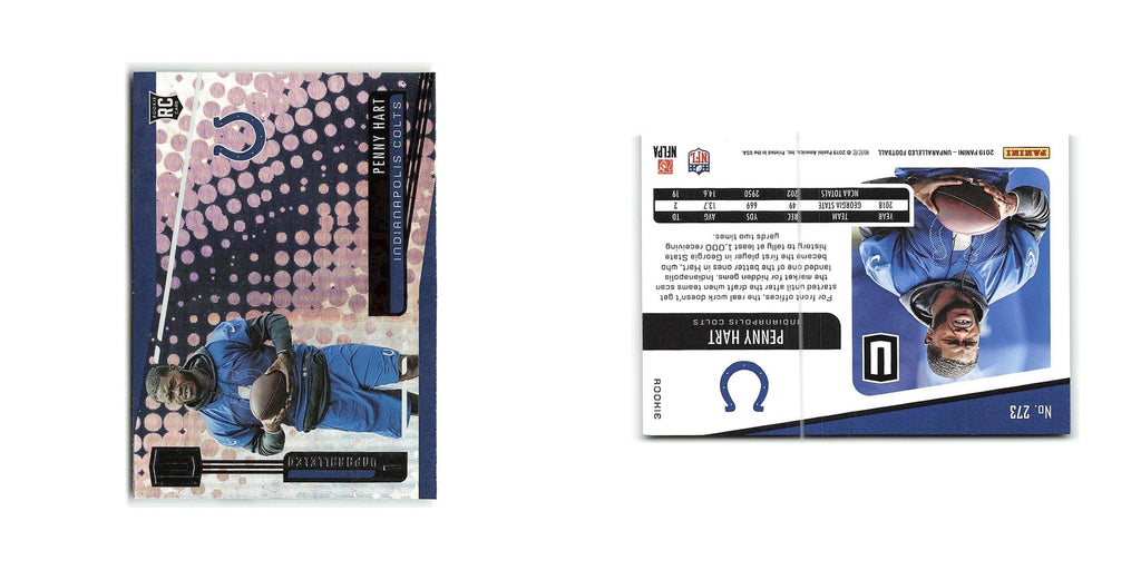 Penny Hart Rookie 2019 Panini Unparalleled #273 Indianapolis Colts NM
