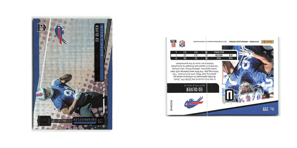 Ed Oliver Rookie 2019 Panini Unparalleled Rookie Signatures #209 Bills NM