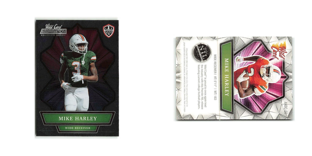 Mike Harley 2021 Wild Card Alumination #ANBC 60 Football Card NM