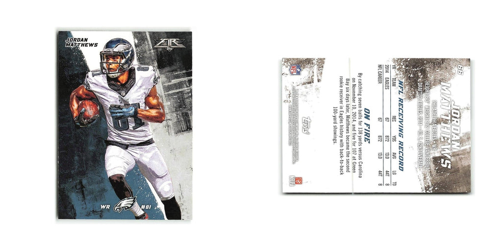 Jordan Matthews 2015 Topps Fire #66 Philadelphia Eagles Football Card NM