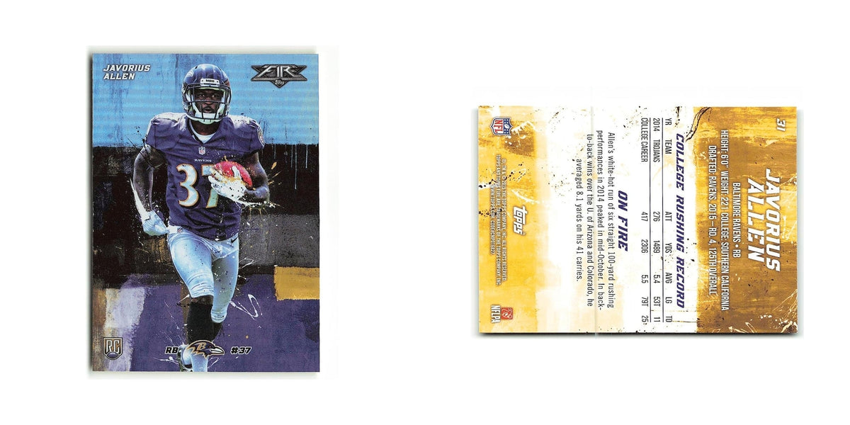 Javorius Allen Rookie 2015 Topps Fire Rookies #31 Baltimore Ravens NM