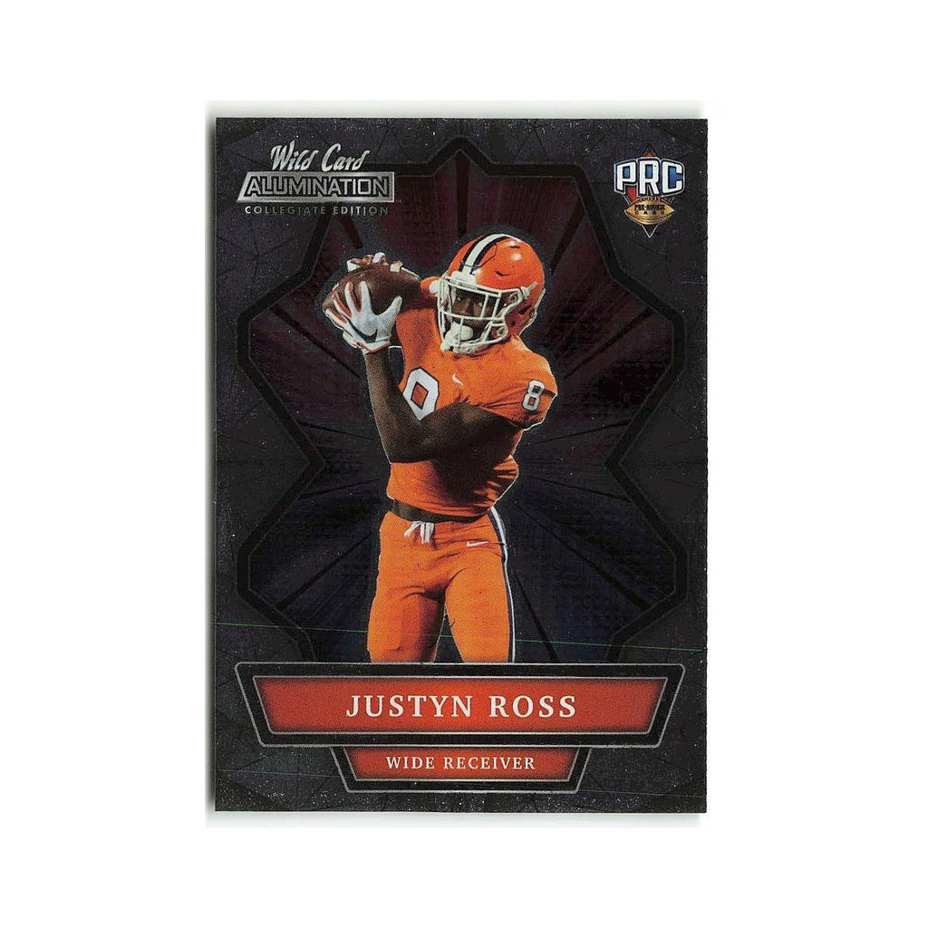 Justyn Ross 2021 Wild Card Alumination #ANBC 46 Football Card NM