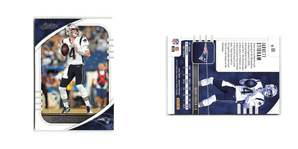Jarrett Stidham 2020 Panini Absolute #69 New England Patriots Football Card NM