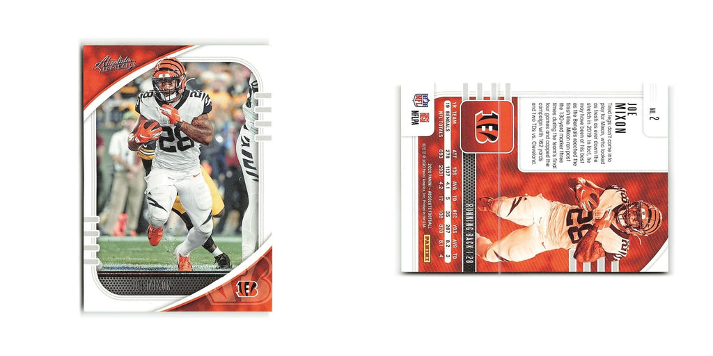 Joe Mixon 2020 Panini Absolute #2 Cincinnati Bengals Football Card NM