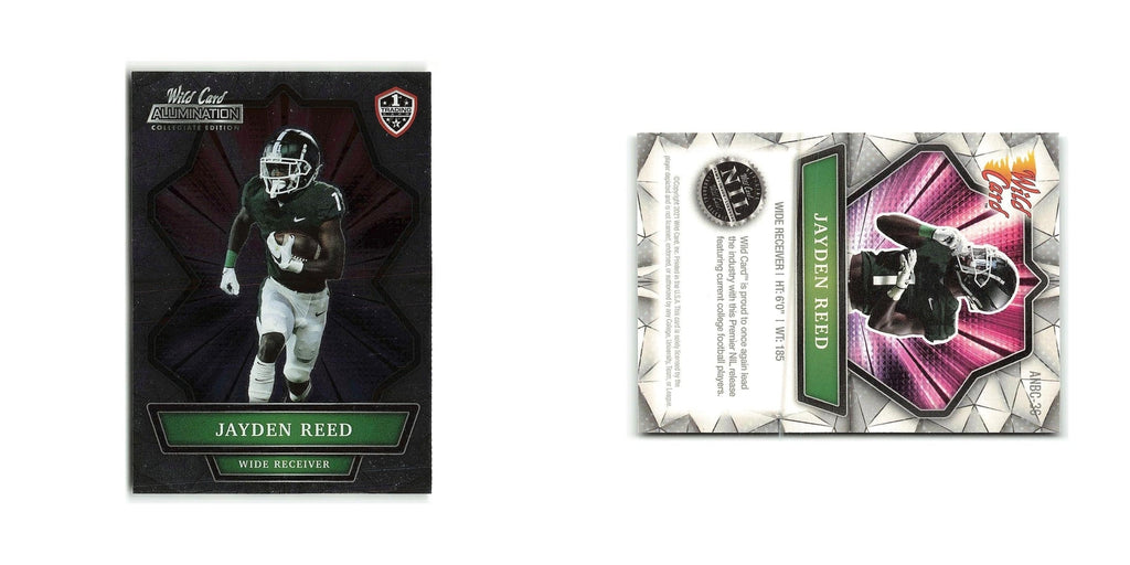 Jayden Reed 2021 Wild Card Alumination #ANBC 36 Football Card NM