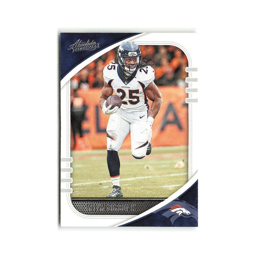 Melvin Gordon III 2020 Panini Absolute #44 Denver Broncos Football Card NM