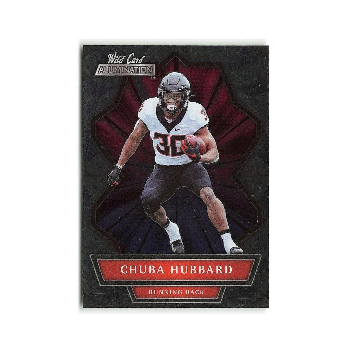 Chuba Hubbard 2021 Wild Card Alumination #ANBC 24 Football Card NM