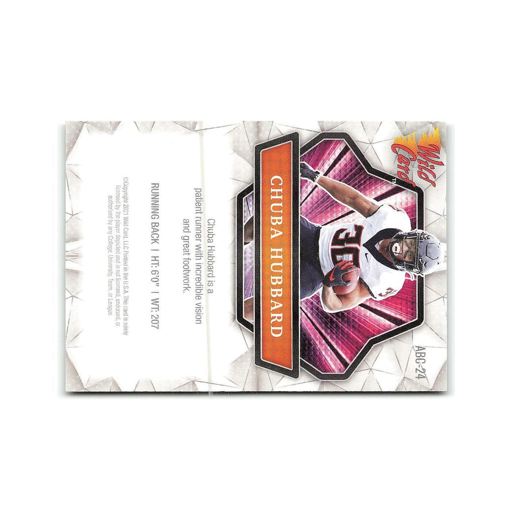 Chuba Hubbard 2021 Wild Card Alumination #ANBC 24 Football Card NM