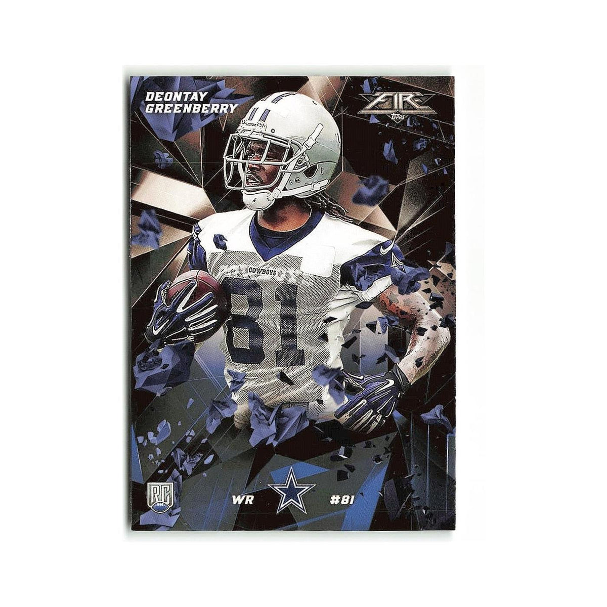 Deontay Greenberry Rookie 2015 Topps Fire Rookies #36 Dallas Cowboys NM