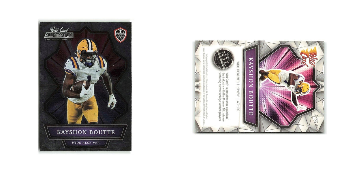 Kayson Bouttte 2021 Wild Card Alumination #ANBC 57 Football Card NM
