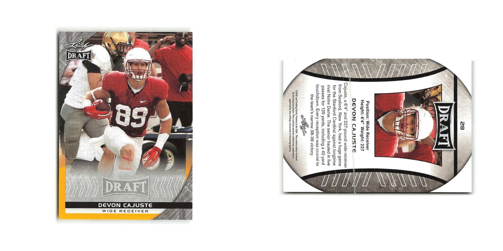 Devon Cajuste 2016 Leaf Draft Gold #28 Stanford Cardinal Football Card NM