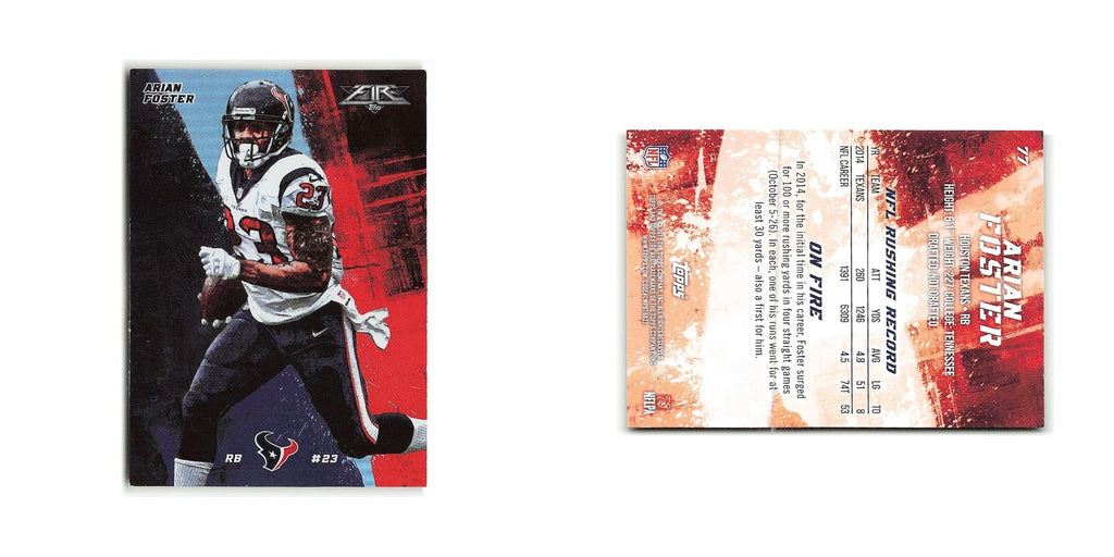 Arian Foster 2015 Topps Fire #77 Houston Texans Football Card NM