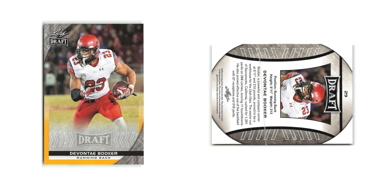 Devontae Booker 2016 Leaf Draft Gold #29 Utah Utes Football Card NM