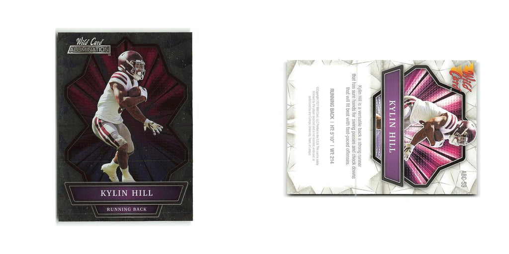 Kylin Hill 2021 Wild Card Alumination #ANBC 59 Football Card NM