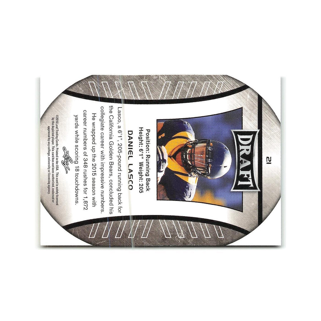 Daniel Lasco 2016 Leaf Draft Gold #21 California Golden Bears Football Card NM